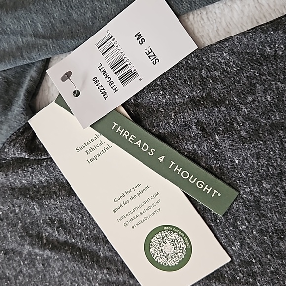 *NWT* Threads 4 Thought Color-block Raglan Hooded Tee - Picture 3 of 7